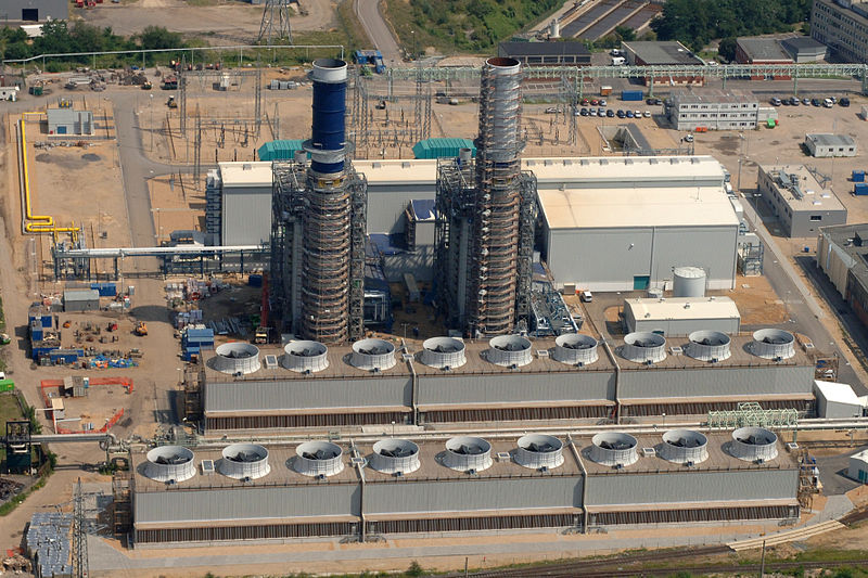 Ein modernes Gas-und-Dampf-Kraftwerk
